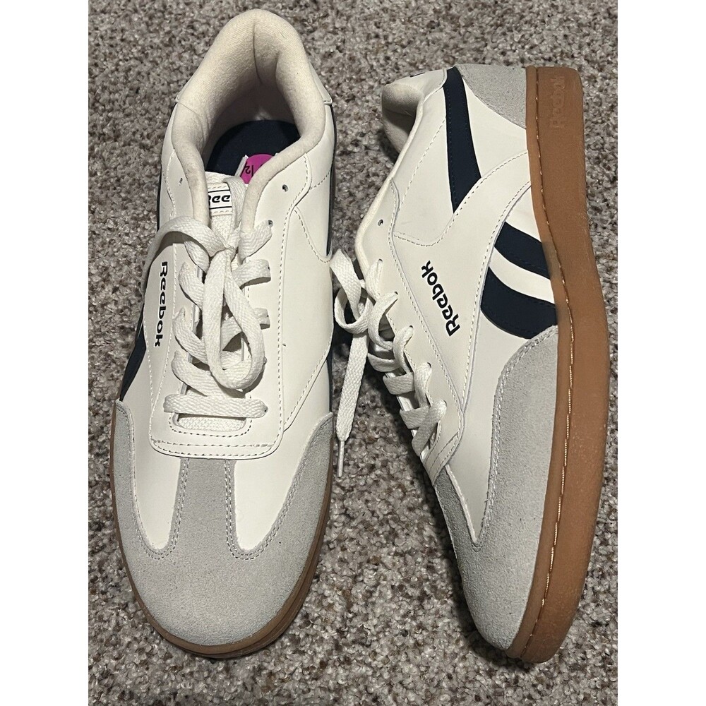 Reebok Galaxy 7 Sneaker  White Black FFC0092429 Suede Beige Men’s Sz 10.5 NEW